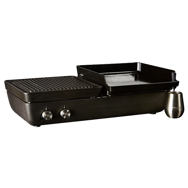 <h3 class='my-3'>Double Cooker with Grill/Plancha OR Plancha/Plancha</h3><p>The Double Gas BBQ Cooker increases the al fresco potential with capacity to simultaneously use two cooking plates. Choose between a grill and plancha plate combination, or opt for double plancha plates. Additional plates can be purchased separately.</p><h4 class='slab mt-4'>From £1,095</h4> 