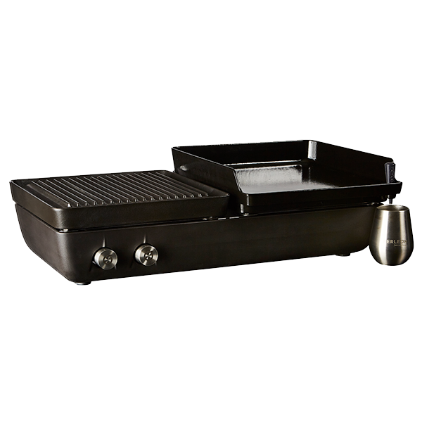 <h3 class='my-3'>Double Cooker with Grill/Plancha OR Plancha/Plancha</h3><p>The Double Gas BBQ Cooker increases the al fresco potential with capacity to simultaneously use two cooking plates. Choose between a grill and plancha plate combination, or opt for double plancha plates. Additional plates can be purchased separately.</p><h4 class='slab mt-4'>From £1,165</h4> 