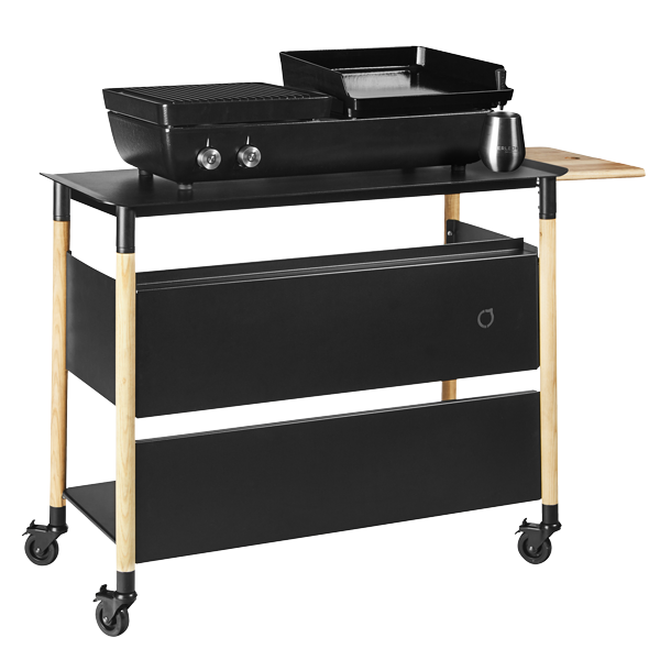 <h3 class='my-3'>Double Cooker with Grill/Plancha OR Plancha/Plancha + Trolley</h3><p>The Double Cooker and Trolley bundle provides everything you need to jump straight into cooking fabulous cuisine in your own back garden. With no installation required, these mobile trolleys can be easily moved around your outdoor space as required.</p><h4 class='slab mt-4'>From £1,795</h4> 