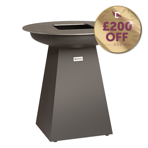 <h3 class='my-3'>Firenza 1000</h3><p>Tall, dark and handsome, the Firenza 1000 elevates al fresco cook-outs to all new heights.  Whip up a seafood frenzy by flash-frying fillets of succulent sea bass at the centre of the plancha plate, while gently searing melt-in-the-mouth lobster tails around its edge.</p><h4 class='mt-4'>Was <s>£2,395</s>   <span class='slab'>Now £2,195</h4> 